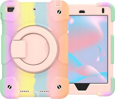 NIKCORP Robusna zaštitna maska za iPad Mini 5/4 7,9" s rotirajućim stalkom 360° i držačem za olovku otporna na udarce